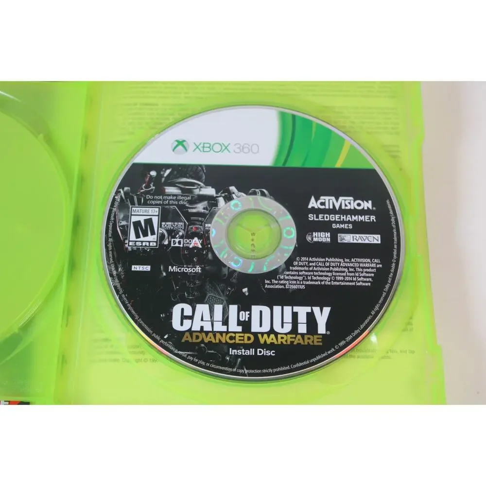 Call of Duty: Advanced Warfare (Microsoft Xbox 360, 2015) Authentic, Complete